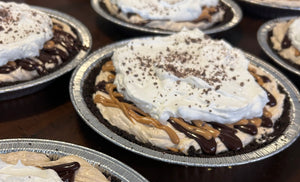 Black Bottom Peanut Butter Mousse Pie